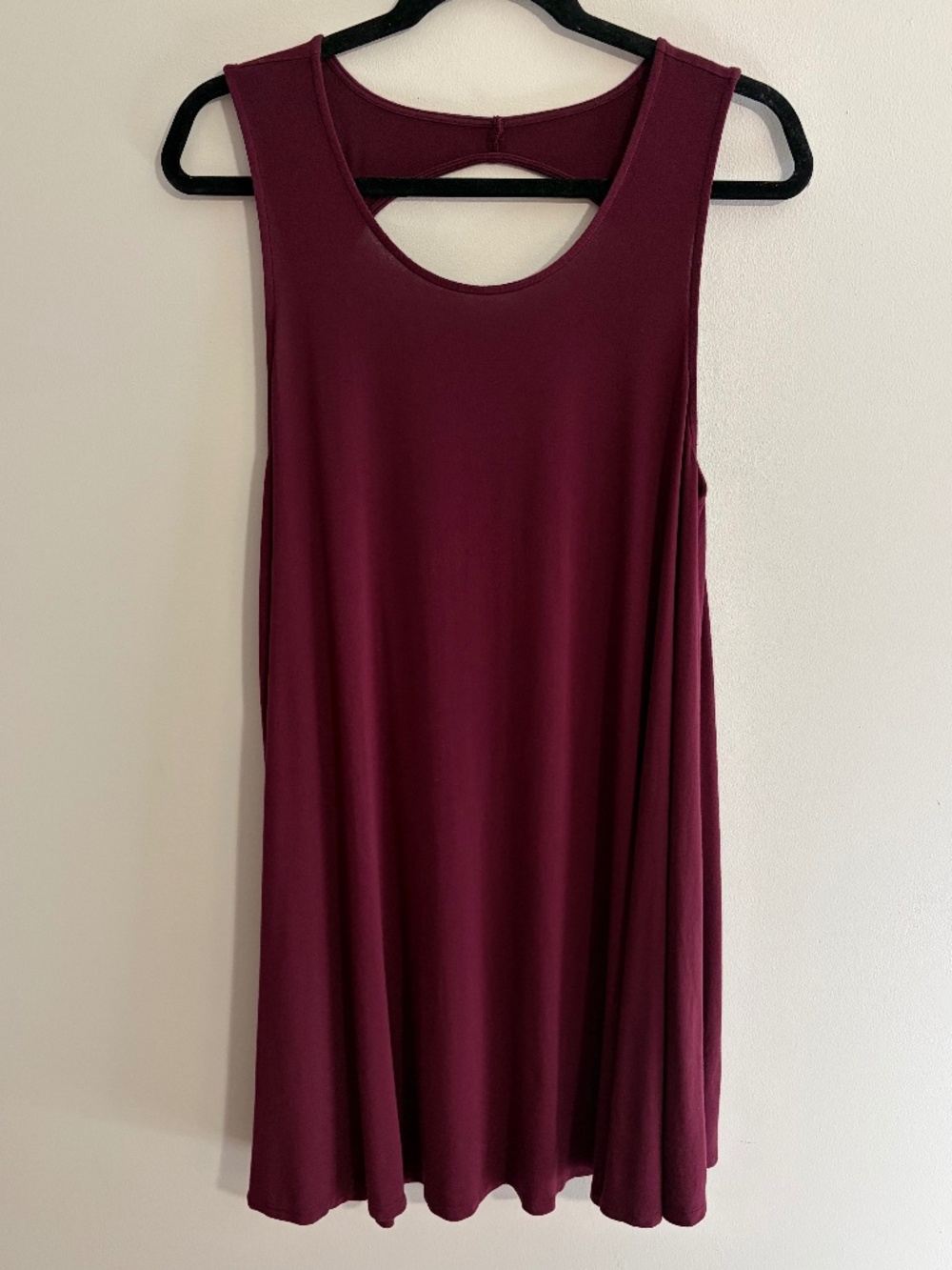 American Eagle sleeveless cut-out swing dress